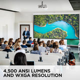 ViewSonic 4500 Lumens DLP WXGA Laser Projector, White - Certified Refurbished