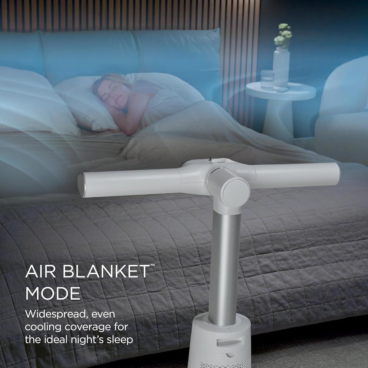 Shark TurboBlade Cool + Heat 2-in-1 Bladeless Tower Fan & Space Heater Year-Round Indoor Use, White - Certified Refurbished