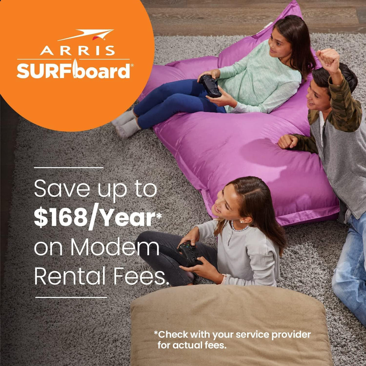 Arris G36 SURFboard Cable Modem Router Combo DOCSIS 3.1 Multi-Gigabit WiFi 6 AX3000 - Certified Refurbished