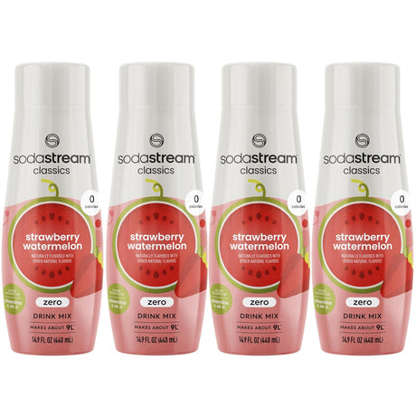 SodaStream Zero Strawberry Watermelon Drink Mix for Sparkling Water Makers, Pack of 4