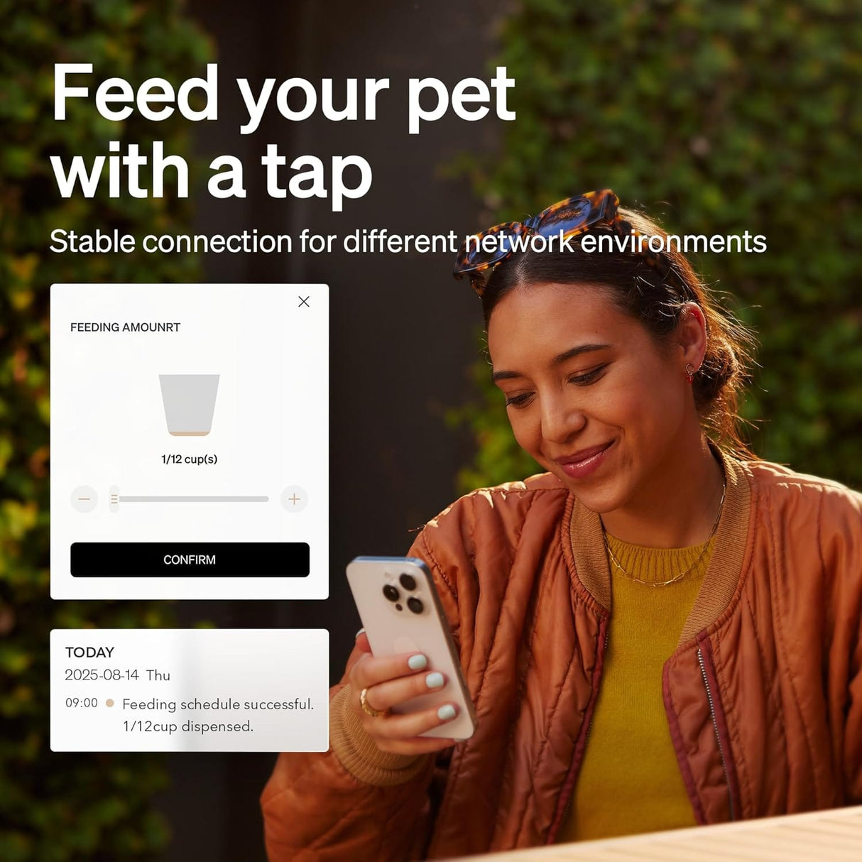 Petlibro Granary Automatic Pet Feeder, 5G Wi-Fi, 5L, Low Food Sensor, Black - Certified Refurbished