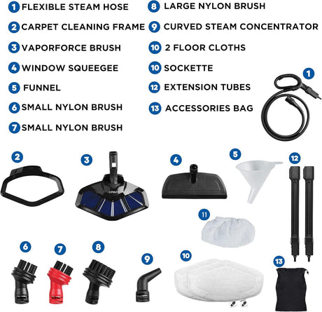 Polti Vaporetto Smart Steam Mop + Steam Cleaner, for Cleaning + Sanitizing