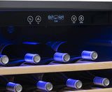 Newair 24" Built-In Wine Fridge with Beech Wood Shelves, 52 Bottles, Stainless Steel  - Certified Refurbished