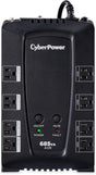 CyberPower AVR UPS Battery Backup and Surge Protector, 685VA/390W, 8 Outlets - Certified Refurbished