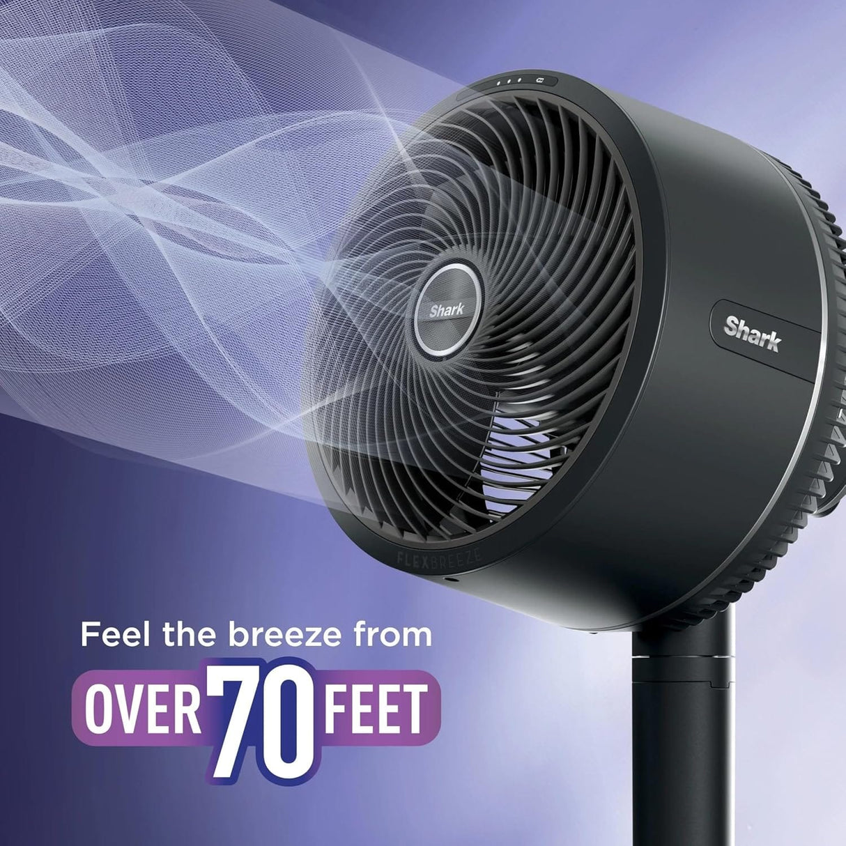 Shark FlexBreeze Indoor & Outdoor Fan with Pedestal & Tabletop, Portable, Remote, Quiet, Corded & Cordless, White - Open Box
