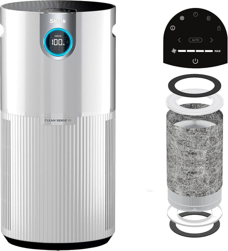 Shark Nanoseal HEPA Air Purifier MAX with Clean Sense, Covers 1350 Sq Ft, Captures 99.98% of Dust & Allergens, White - Open Box