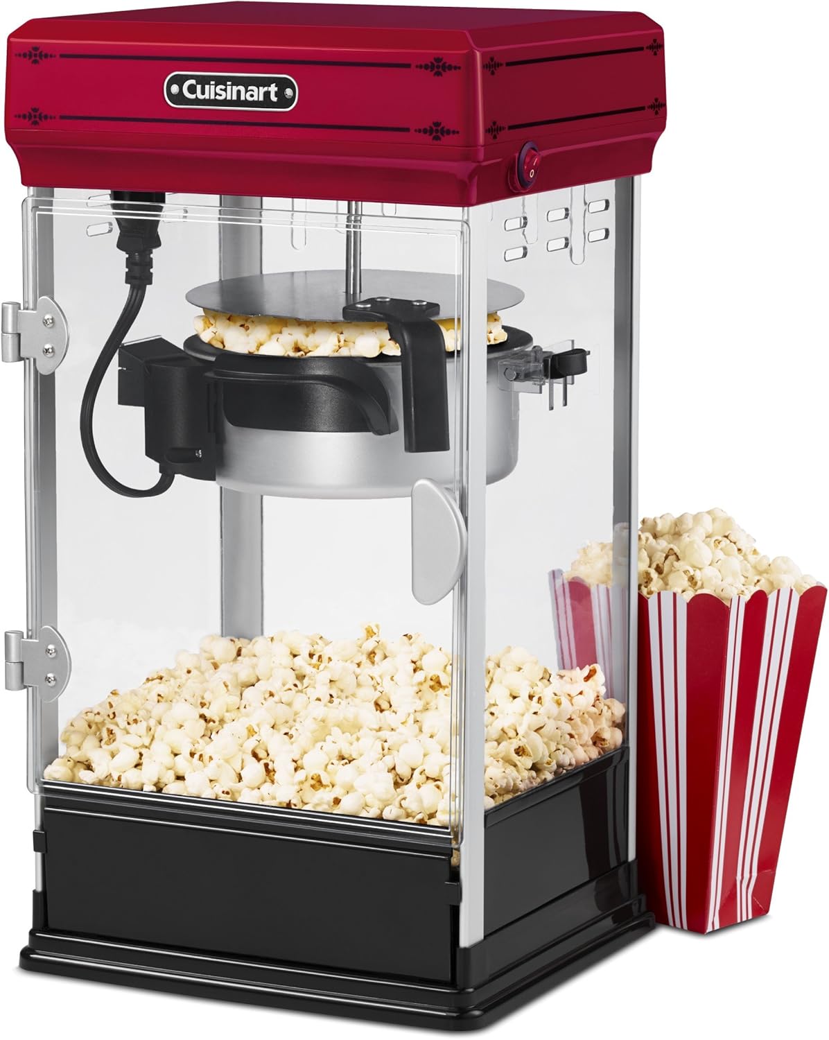 Cuisinart Classic-Style Popcorn Maker, Red - Certified Refurbished