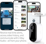 Arlo Essential 2nd Gen 2K, 3-cam, White - Certified Refurbished