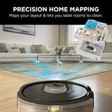 Shark 2-in-1 Robot Vacuum and Mop with Self-Cleaning Brushroll, Black - Open Box