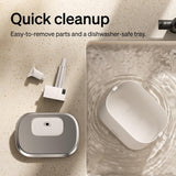 Petlibro Cordless Cat Water Fountain, Battery Operated, 2.5L/84oz Dockstream, White - Certified Refurbished