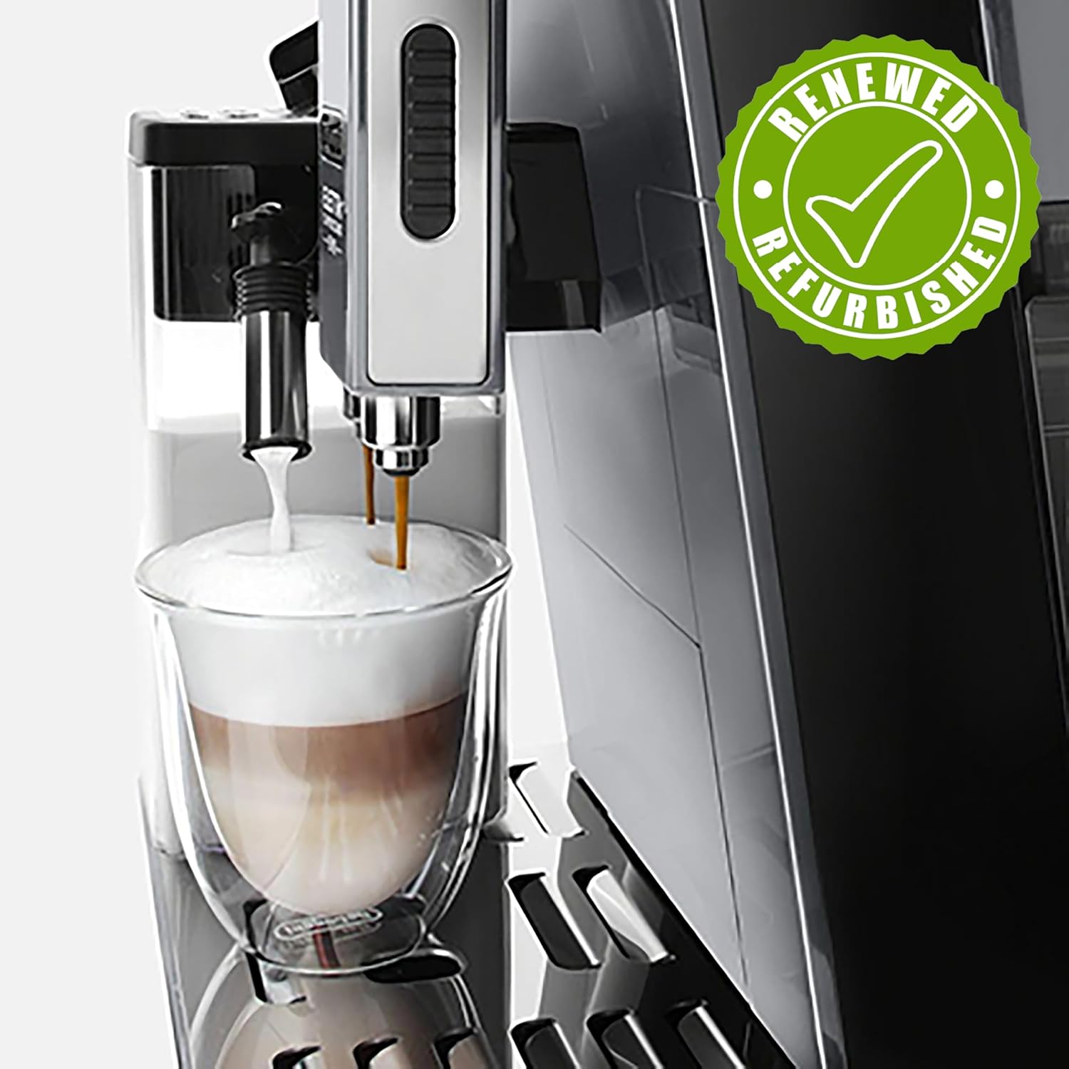 De'Longhi Eletta Evo Fully Automatic Espresso Cappuccino Coffee Maker with One Touch Latte Crema System - Certified Refurbished
