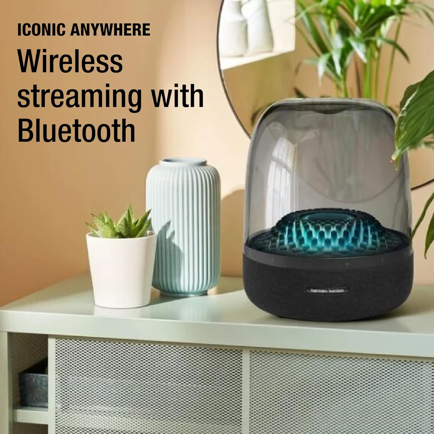 Harman Kardon Aura Studio 4 Bluetooth Speaker, Black - Certified Refurbished