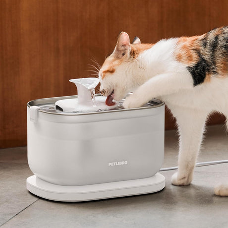 Petlibro Cat Water Fountain with Wireless Pump, 2.5L/84oz with Two Flow Modes, White - Certified Refurbished