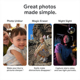 Google Pixel 7a Unlocked Android Smartphone, 128GB, Wide-Angle Camera, 24-Hour Battery, Tensor G2, Charcoal