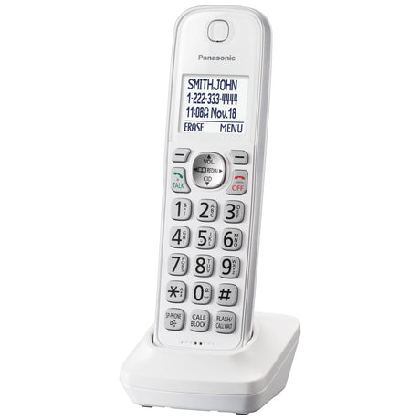 Panasonic Cordless Phone, Call Block & Answering Machine, 2 Handsets - Certified Refurbished