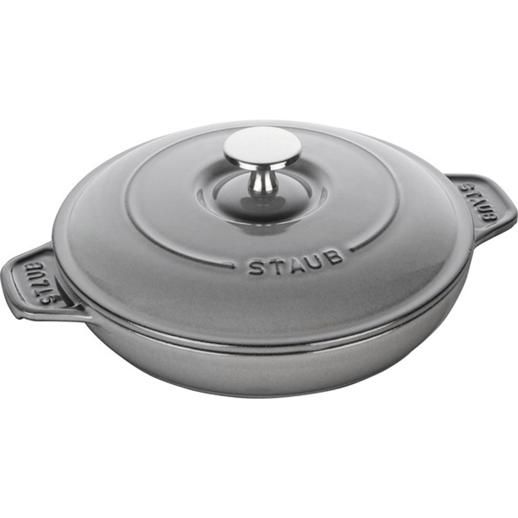 Staub Cast Iron 7.9-inch Round Covered Baking Dish - Graphite Grey