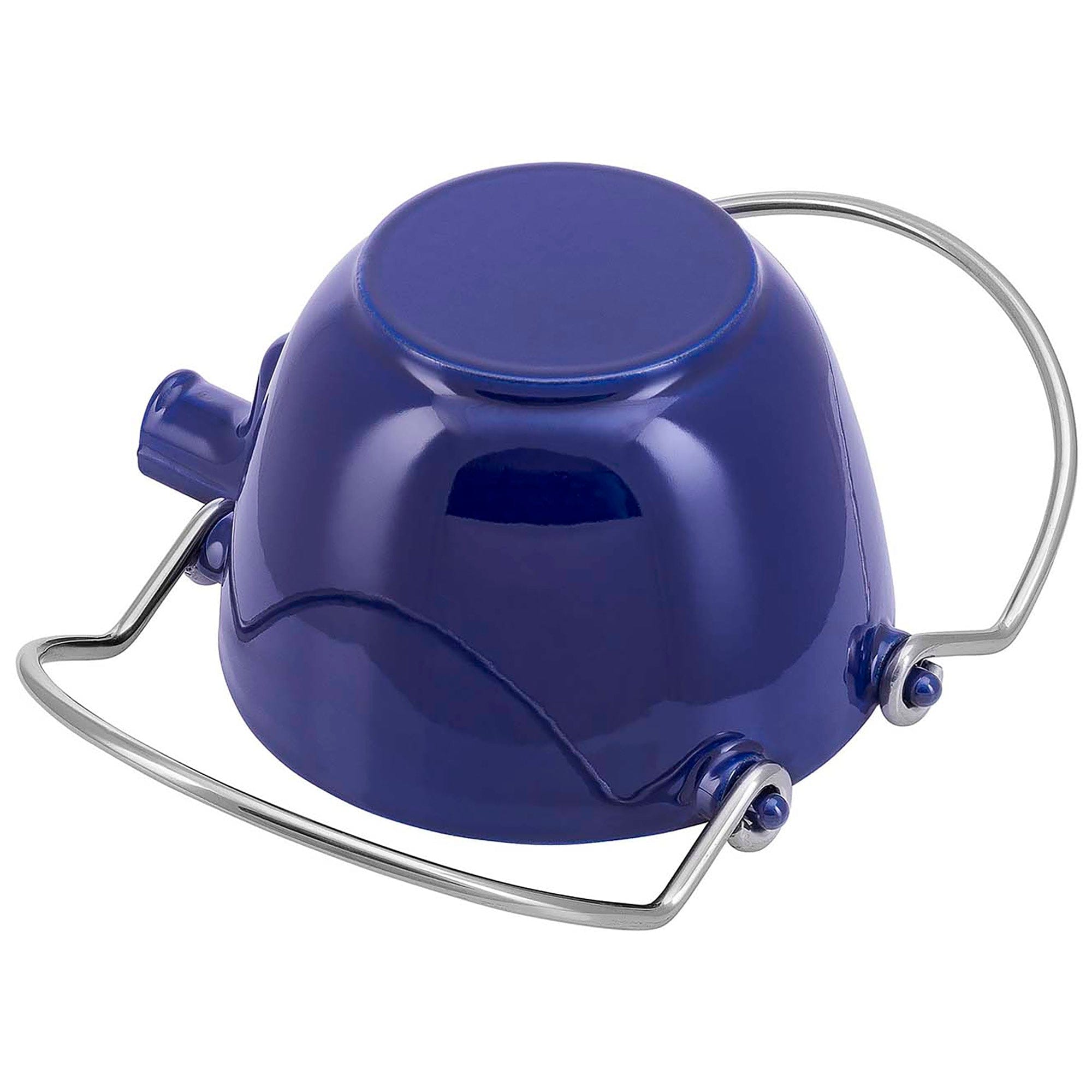 Staub Cast Iron 1-qt Round Tea Kettle - Dark Blue