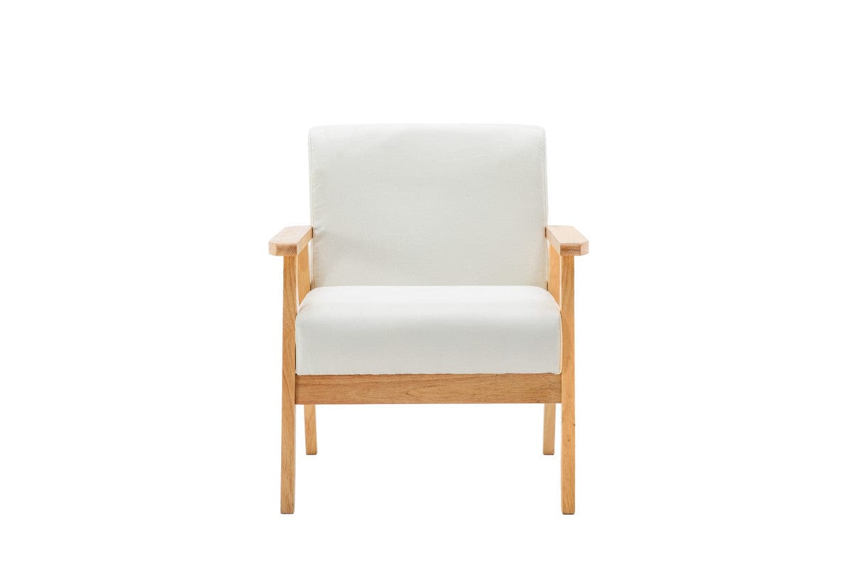 Willow & Hearth Bahamas 25"W Beige Linen Fabric Chair