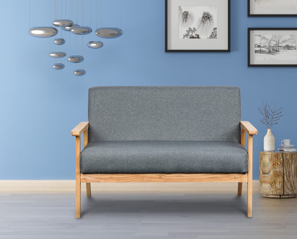 Willow & Hearth Bahamas 45"W Gray Loveseat