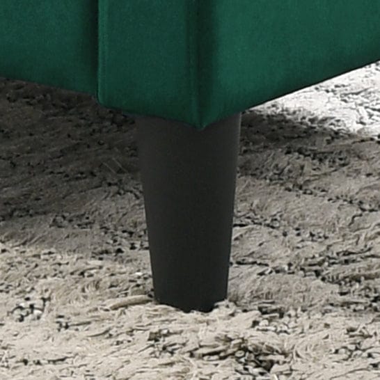 Willow & Hearth Hale 27.5"W Green Velvet Accent Armchair with Tufting