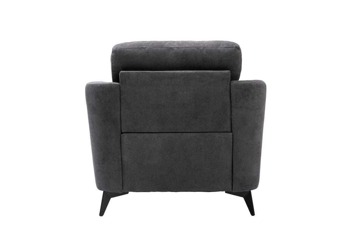 Willow & Hearth Callie 39"W Gray Woven Fabric Chair