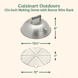 Cuisinart 12.25" Melting Dome with Bonus Wire Rack for Cooking Versatility