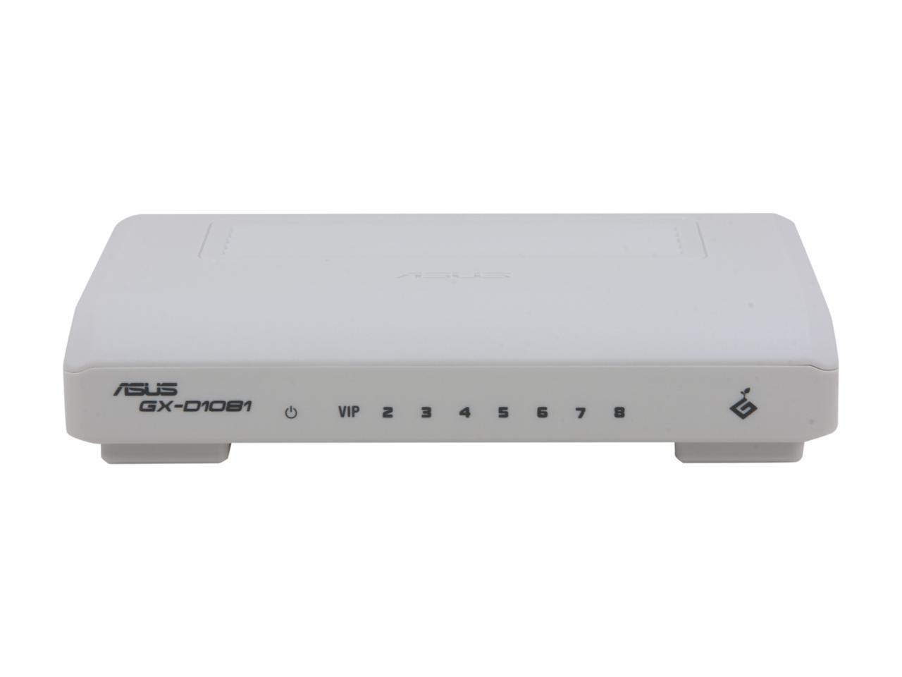 ASUS 90-QB613AN1N0N1MA0-R GX-D1081/V2 Gigabit Green Switch Certified Refurbished