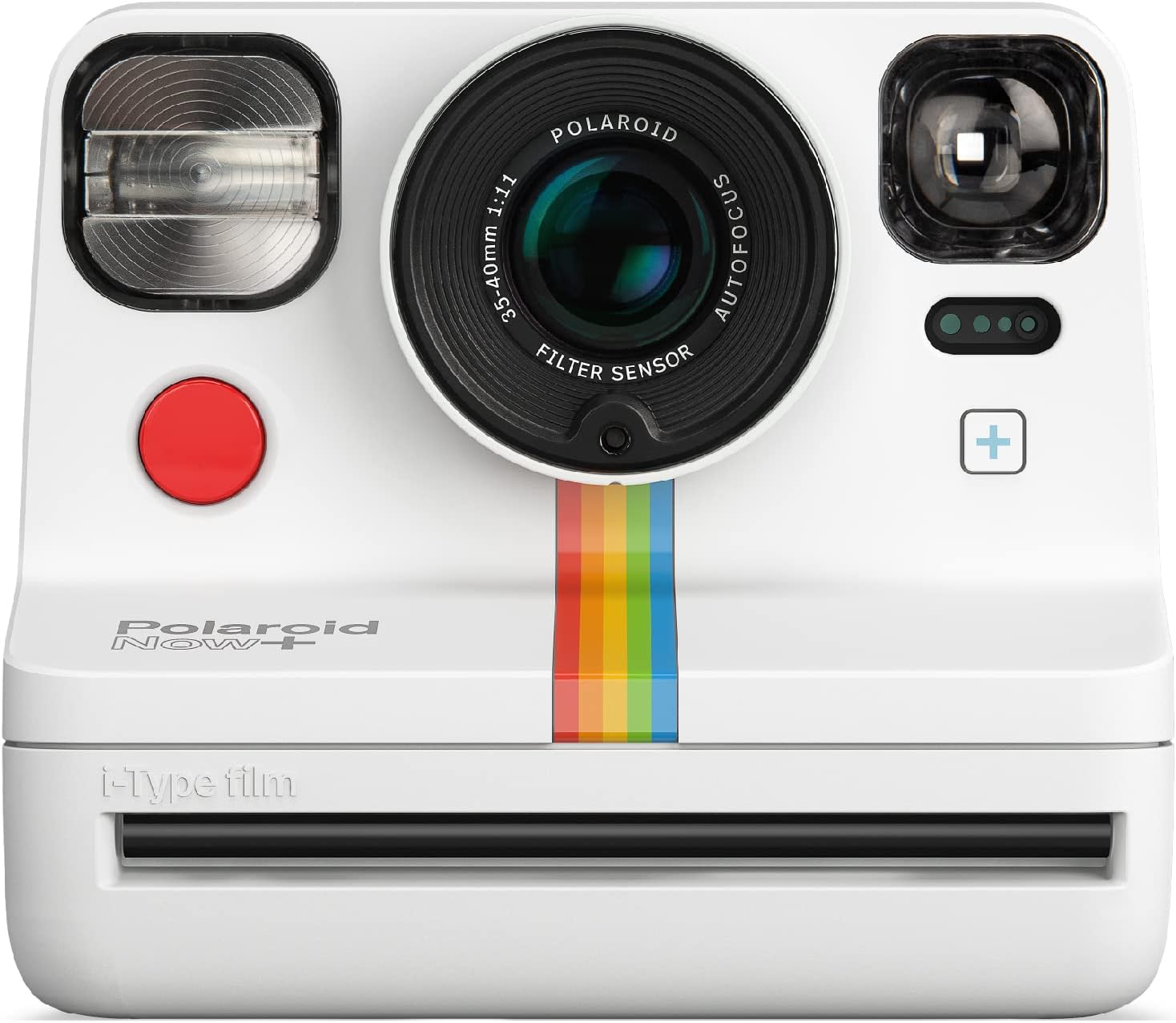 Polaroid 9062 Now+ Bluetooth Connected I-Type Instant Film Camera with Bonus Lens Filter Set, White