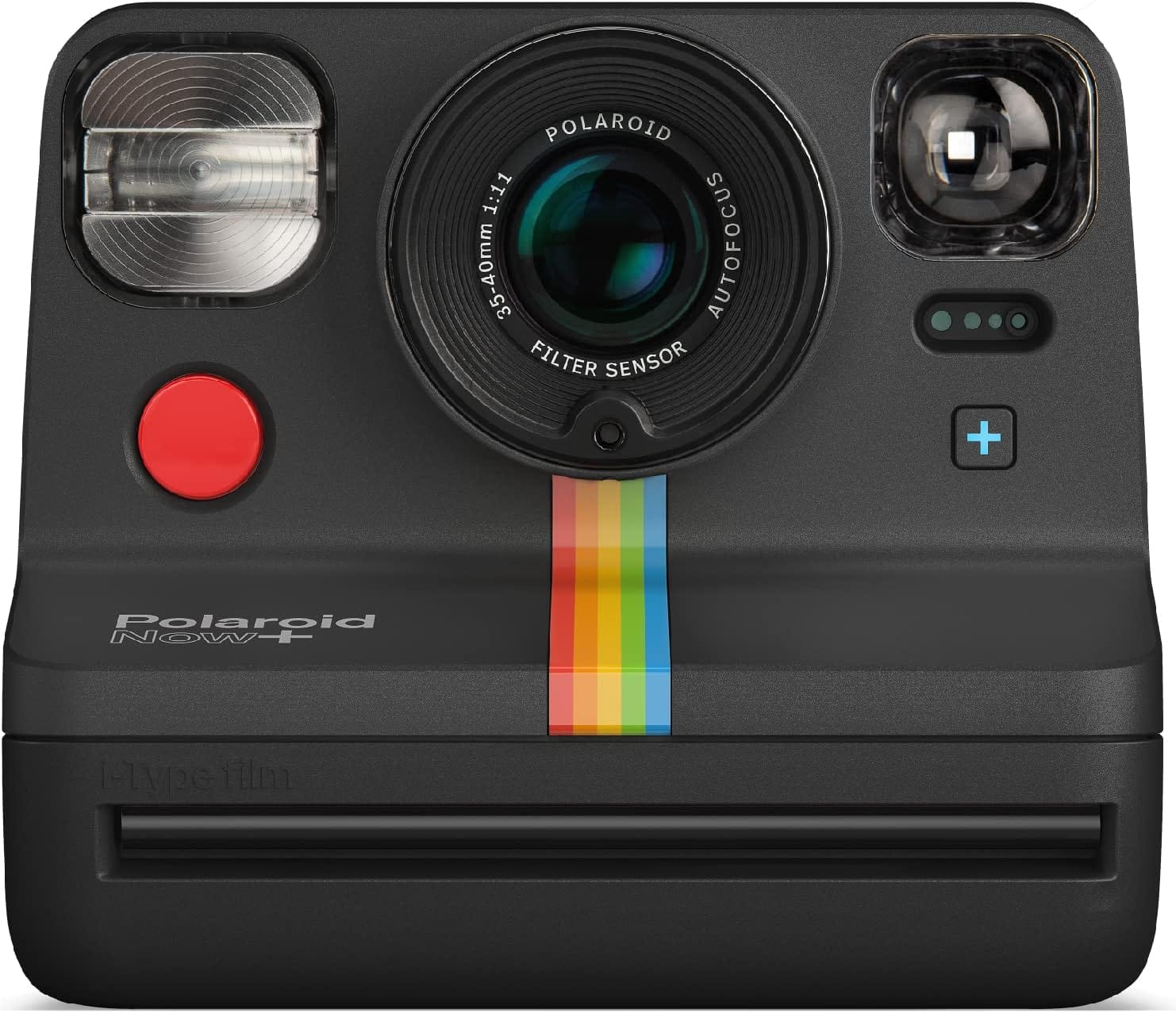 Polaroid 9063 Now+ Bluetooth Connected I-Type Instant Film Camera with Bonus Lens Filter Set, Blue Gray
