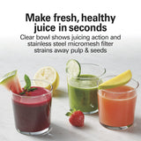 Hamilton Beach Easy Clean Juicer, Juice Extractor, Big Mouth Chute - Certified Refurbished