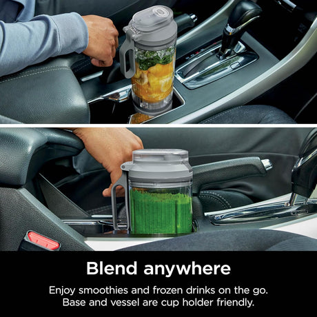 Ninja Blast Max Personal Cordless Blender for Smoothies, Blend, Ice Crush, 22 oz. Twist & Go Vessel, Silver - Certified Refurbished