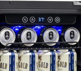 Newair 15" Built-in Beverage Fridge, 96 Cans, Black - Certified Refurbished