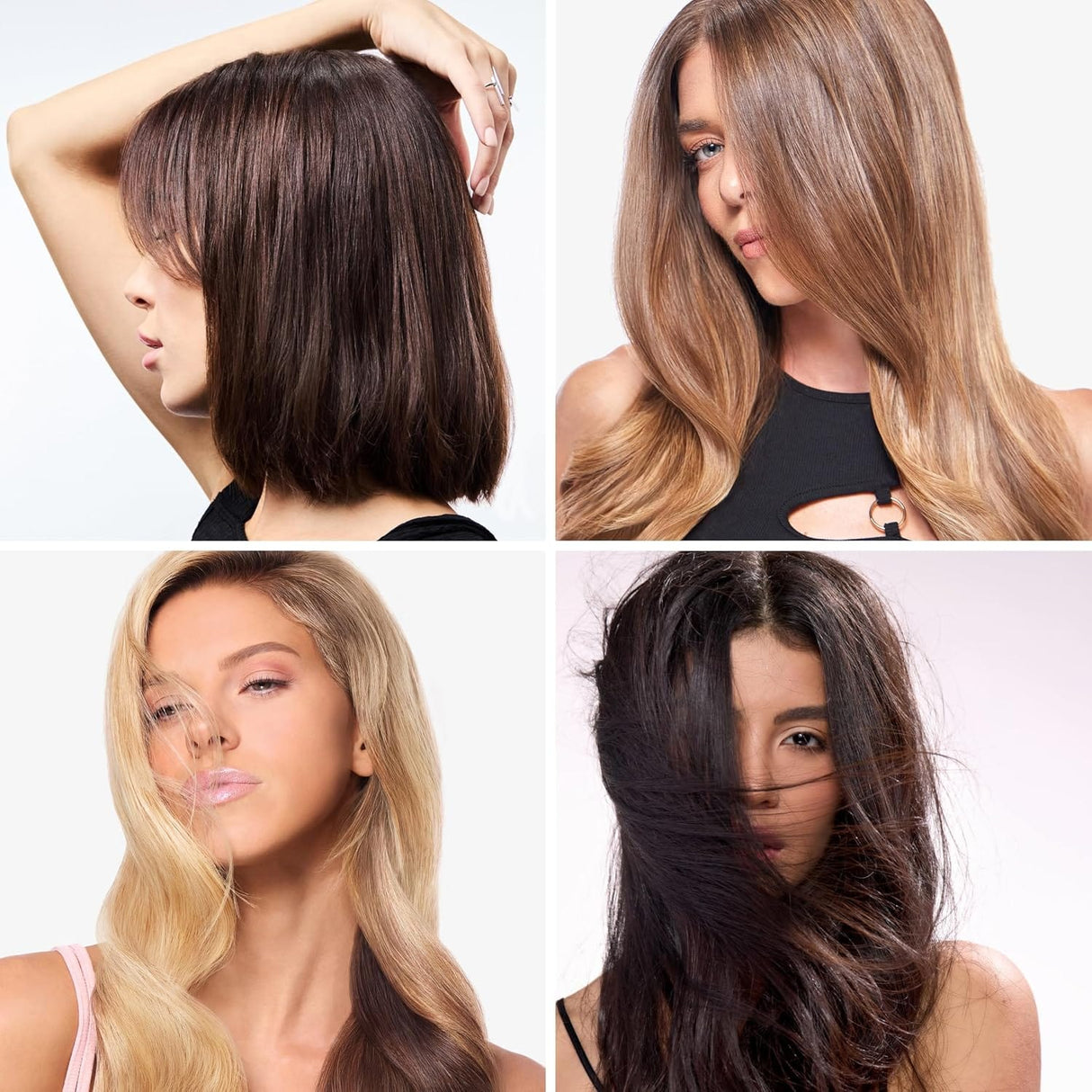 L'ange Hair Le Volume 2-in-1 Titanium Blow Dryer Brush, 75mm Oval Barrel, for Smooth, Frizz-Free Styling on All Hair Types, Black
