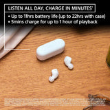 Sony Truly Wireless Earbuds, White