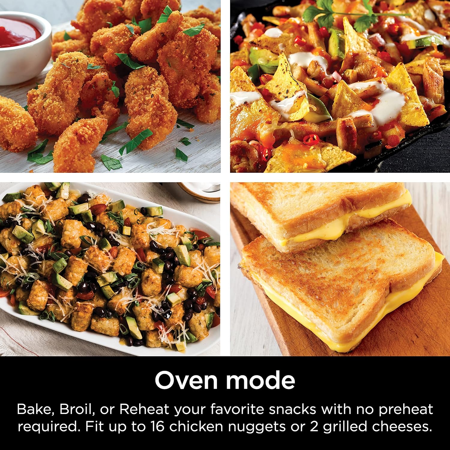 Ninja ST101 Foodi 2-in-1 Flip Toaster, 2-Slice Capacity, Compact Toaster Oven, Snack Maker, Reheat, Defrost, 1500 Watts, 6 Functions, Stainless Steel