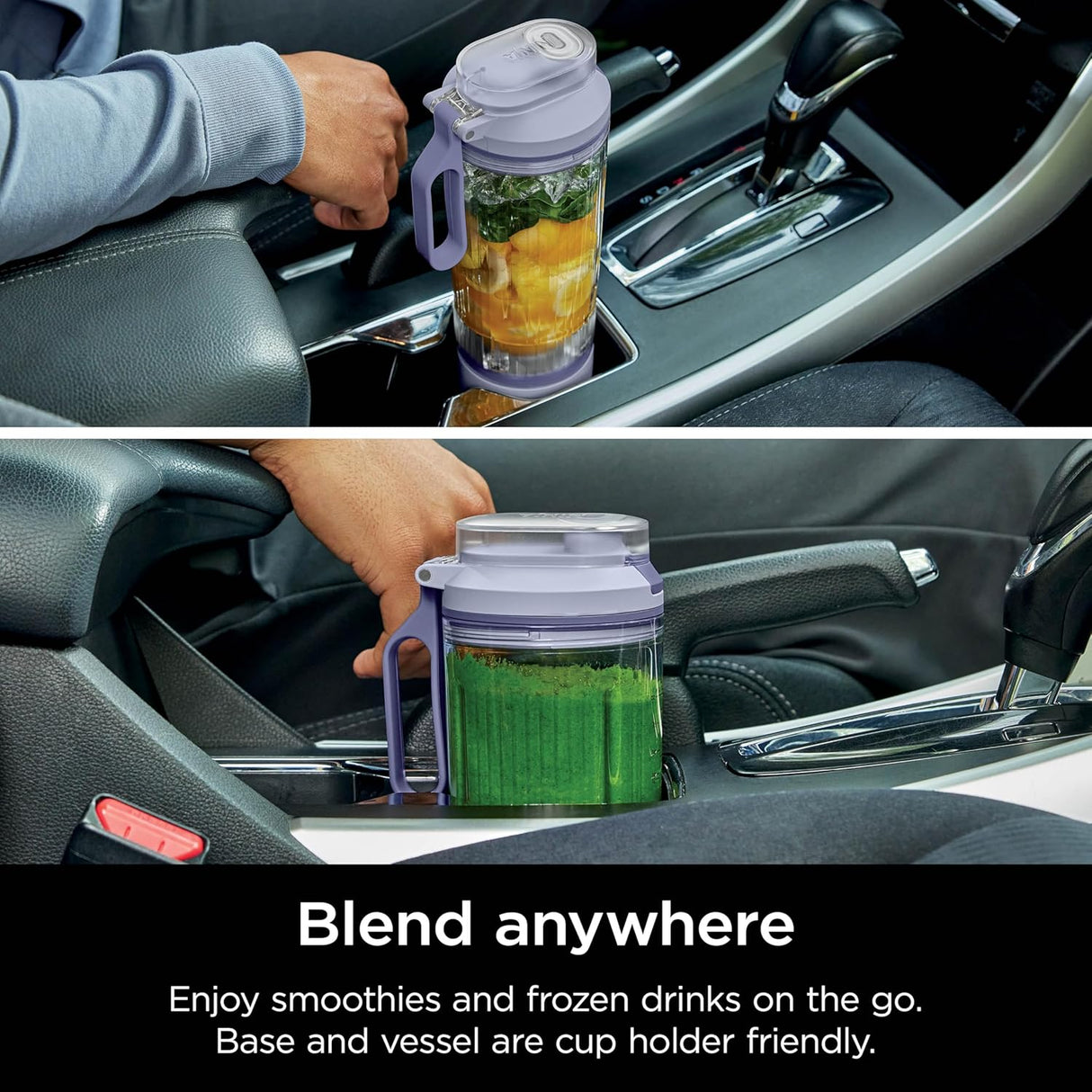 Ninja Blast Max Personal Cordless Blender for Smoothies, Blend, Ice Crush, 22 oz. Twist & Go Vessel, Lavender - Certified Refurbished