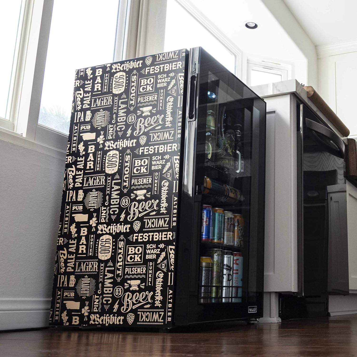 Newair Freestanding Beverage Fridge with Adjustable Shelves, 126 Cans - Certified Refurbished