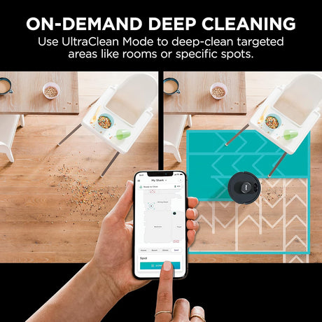 Shark AI Robot Vacuum with HEPA Self-Empty Base, LIDAR Navigation, Pet Hair, Alexa & Wi-Fi, Black - Open Box