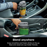 Ninja Blast Max Personal Cordless Blender for Smoothies, Blend, Ice Crush, 22 oz. Twist & Go Vessel, Gray - Certified Refurbished