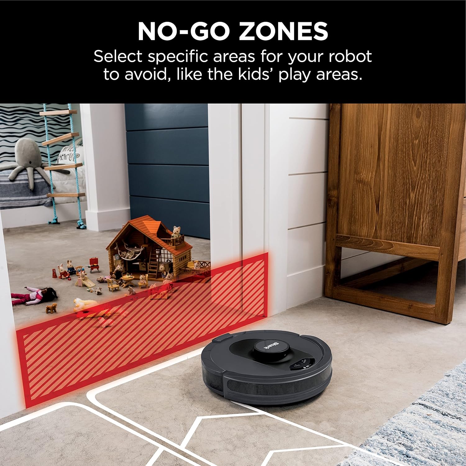 Shark AI Robot Vacuum with HEPA Self-Empty Base, LIDAR Navigation, Pet Hair, Alexa & Wi-Fi, Black - Open Box