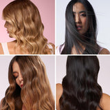 L'ange Hair Le Duo Standard 360° Airflow Styler, 2-in-1 Curling Wand & Flat Iron, Cooling Vents, Adjustable Temp & Dual Voltage, Blush