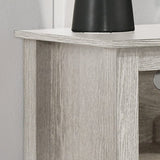 Willow & Hearth Benito Dusty Gray 70"W TV Stand with Open Shelves and Cable Management