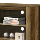 Willow & Hearth Benito Knotty Oak 70"W TV Stand with Open Shelves and Cable Management