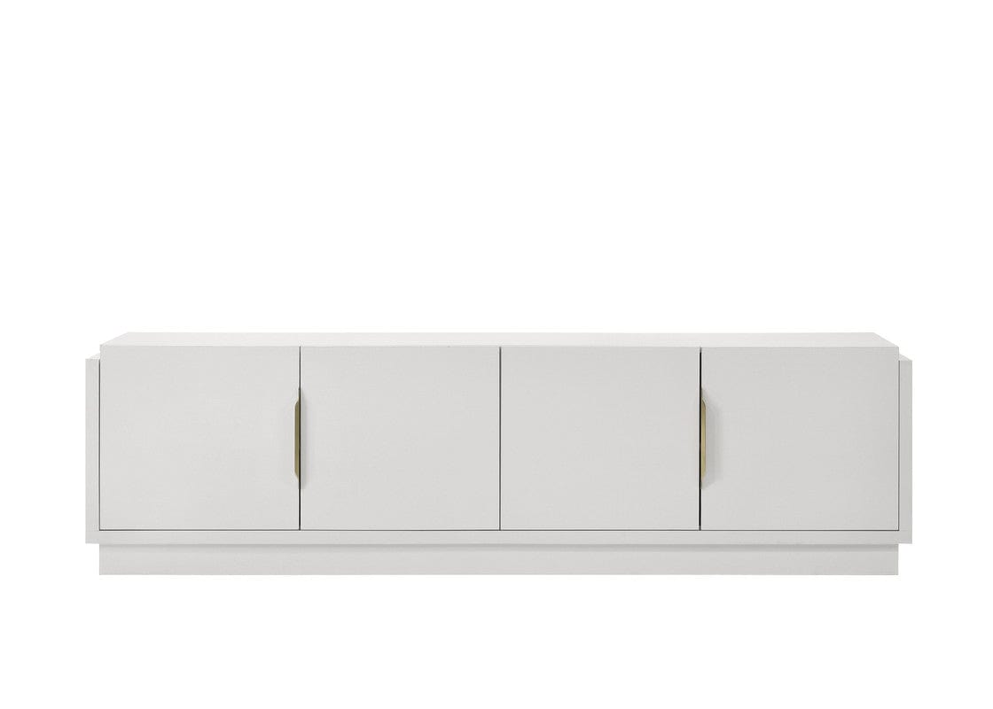 Willow & Hearth Palmer 70"W White 4-Door TV Stand