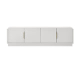 Willow & Hearth Palmer 70"W White 4-Door TV Stand