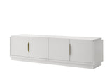 Willow & Hearth Palmer 70"W White 4-Door TV Stand