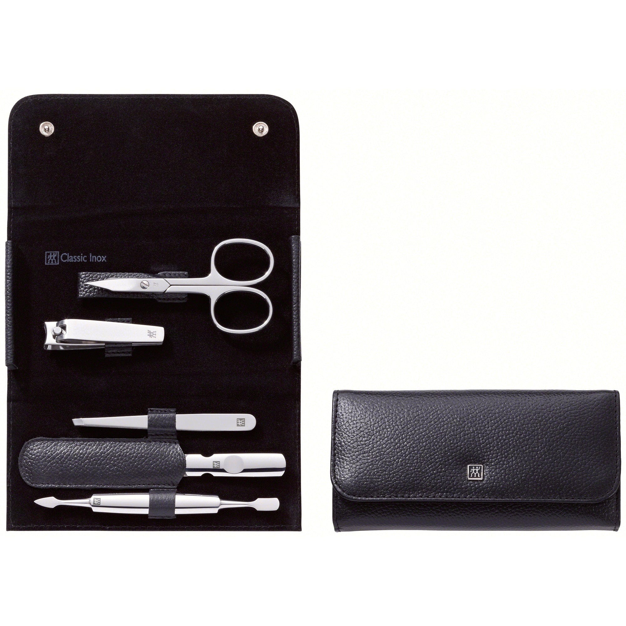 Zwilling Beauty Classic Inox 6-pc Manicure set with Leather Case - Black