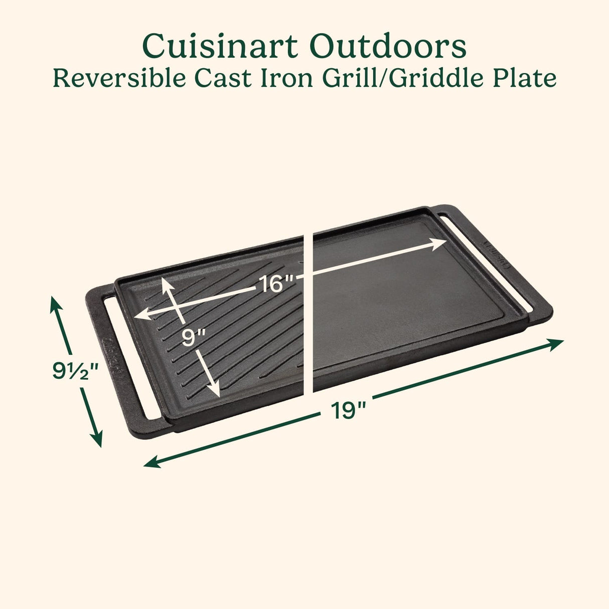 Cuisinart Reversible Cast Iron Grill Plate