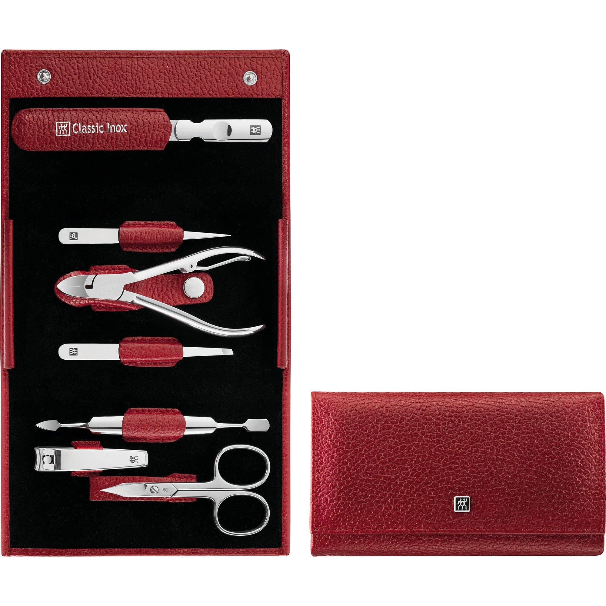 Zwilling Beauty Classic Inox 8-pc Manicure set with Leather Case - Red