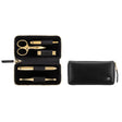 Zwilling Beauty Twinox 6-pc Gold Manicure Set with Black Leather Case
